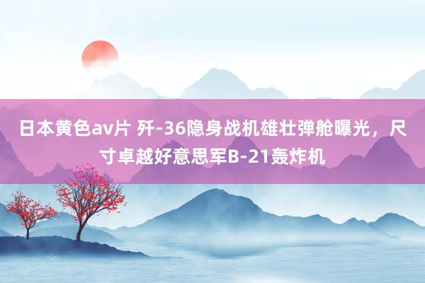 日本黄色av片 歼-36隐身战机雄壮弹舱曝光，尺寸卓越好意思军B-21轰炸机