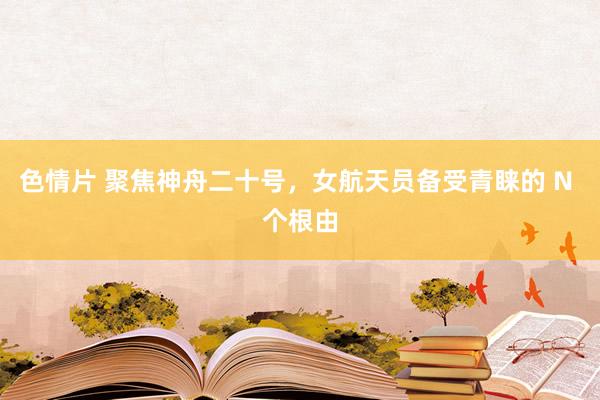 色情片 聚焦神舟二十号，女航天员备受青睐的 N 个根由