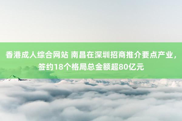 香港成人综合网站 南昌在深圳招商推介要点产业，签约18个格局总金额超80亿元