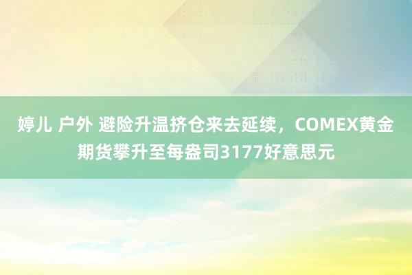 婷儿 户外 避险升温挤仓来去延续，COMEX黄金期货攀升至每盎司3177好意思元