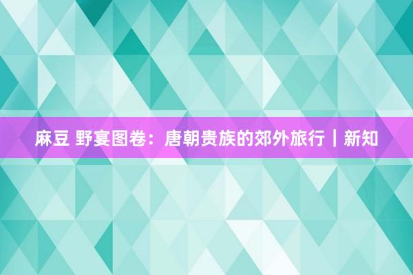 麻豆 野宴图卷：唐朝贵族的郊外旅行｜新知