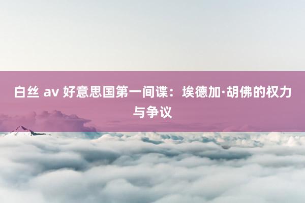 白丝 av 好意思国第一间谍：埃德加·胡佛的权力与争议