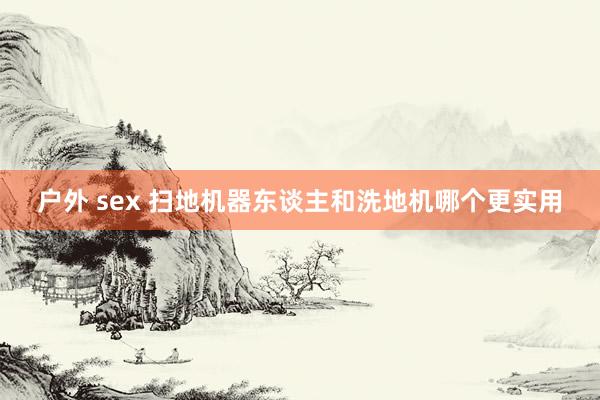 户外 sex 扫地机器东谈主和洗地机哪个更实用