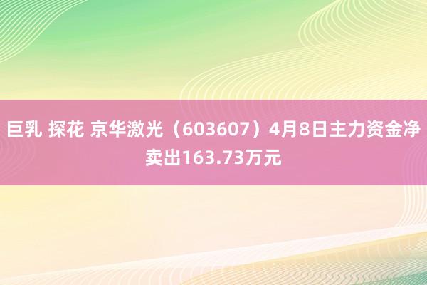 巨乳 探花 京华激光（603607）4月8日主力资金净卖出163.73万元